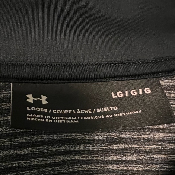 Men’s Large Loose Fit Under Armour Quarter Zip Pullover - Picture 2 of 3